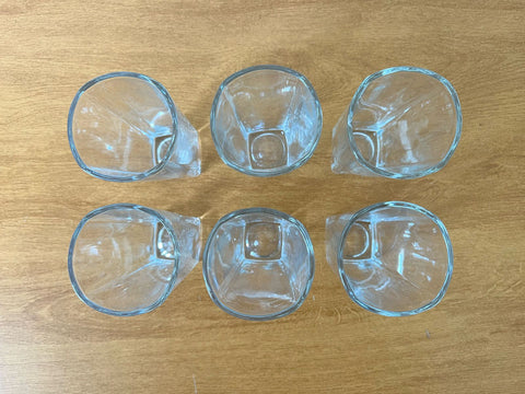 Jogo de Copos de Vidro Transparente Pure com 6 Peças - Wellmix