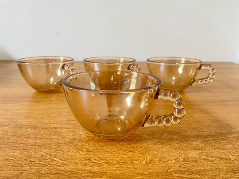 Conjunto de 4 Xícaras Cristal Pearl p/ Chá c/ Pires - Camicado/Wolff