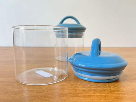 Conjunto com 2 Potes Herméticos em vidro de borosilicato