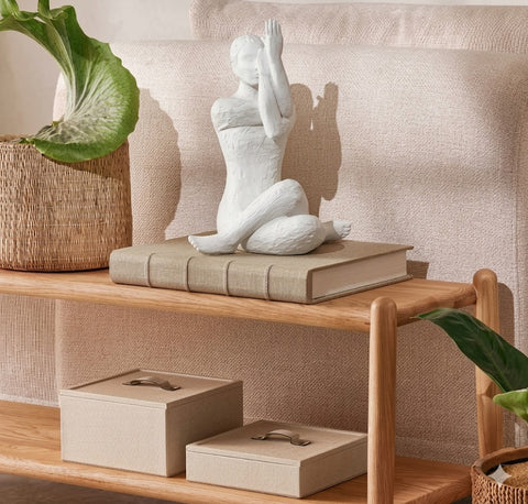 Adorno Decorativo Yoga Cow Face Off White - Westwing