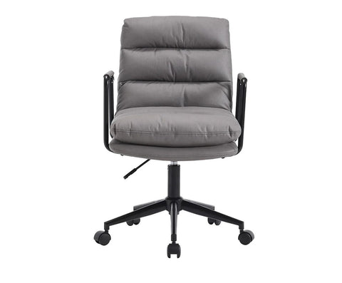 Cadeira Office Arizona Aveludado Cinza – Westwing