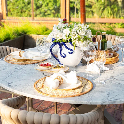 Argola De Guardanapo Rattan Natural 4 Peças - Camicado