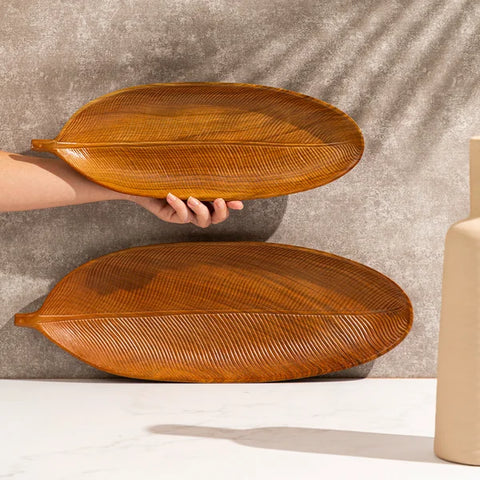 Bandeja Wood Folha G - Camicado