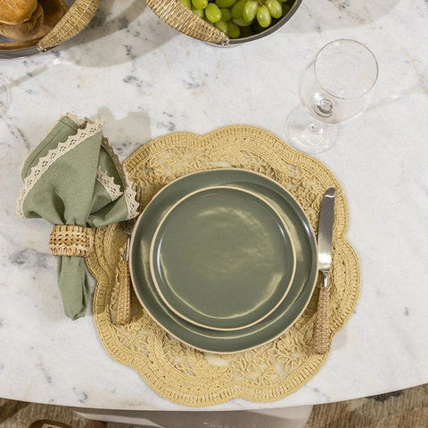 Kit 6 Pratos de Sobremesa Vivant Sálvia – Camicado