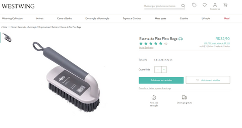 Escova de piso Linha Flow - Westwing