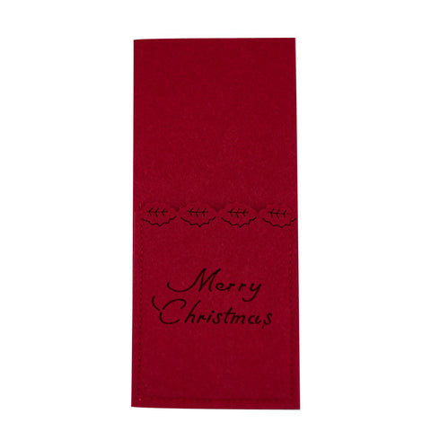 Porta-Talheres em Feltro “Merry Christmas”
