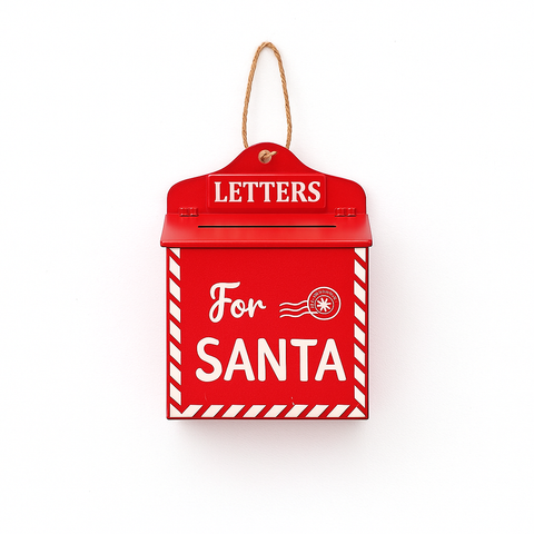 Caixa de Correio em Metal “For Santa – Merry Christmas”