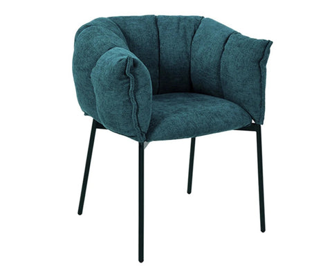Cadeira Joy Tecido Azul Entardecer – Westwing