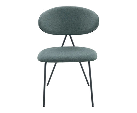 Cadeira Pilar Tecido Verde Folha - Westwing