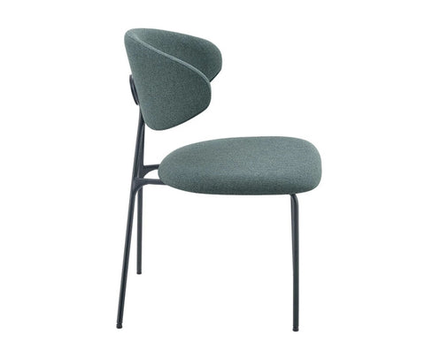 Cadeira Pilar Tecido Verde Folha - Westwing