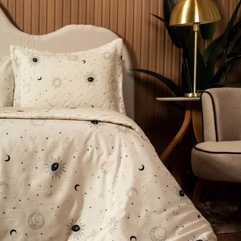 Capa Duvet Essencialle Sol e Lua Casal - Westwing