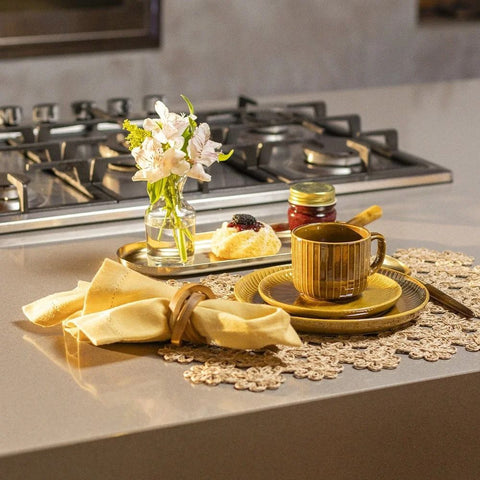 Jogo de Xícaras 12 Peças Ravonna Brun Terra – Camicado