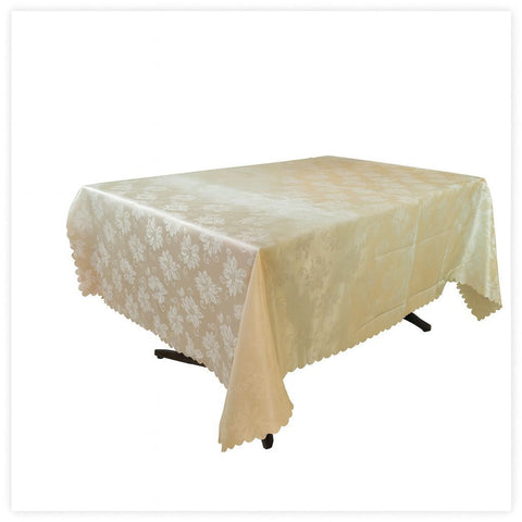 Toalha de Mesa Damasco Champanhe – 150x250 cm (mesa retangular)