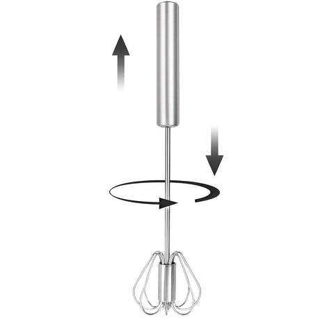 Batedor de Ovos Semi Automático Inox – Camicado