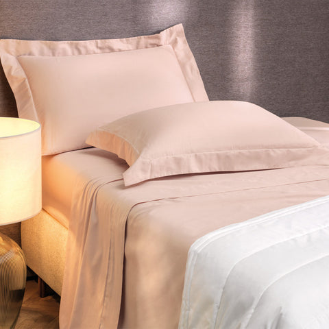 Jogo de Cama Casal 4 Peças Lux 200 Fios Fios Rosa Lille - Altenburg