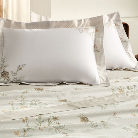 Jogo de Cama Casal 4 Peças Cetim Sublime Ponto Ajour Floraline - Altenburg