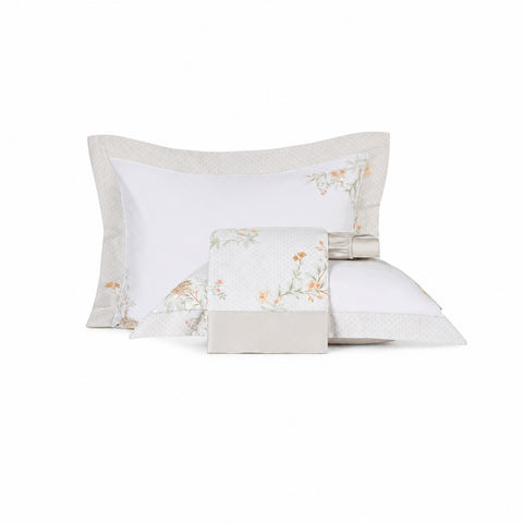 Jogo de Cama Casal 4 Peças Cetim Sublime Ponto Ajour Floraline - Altenburg