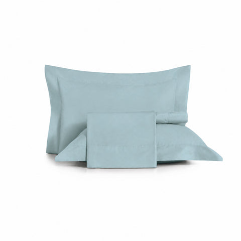 Jogo de Cama Casal 4 Peças Lux 200 Fios Azul Etienne - Altenburg