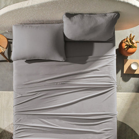 Jogo de Cama Queen 4 Peças com Debrum Cinza Platinum - Altenburg