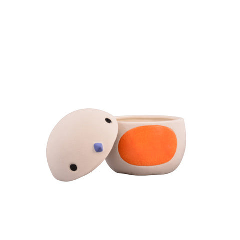 Pote com Tampa Uirapuru em Porcelana II - Westwing